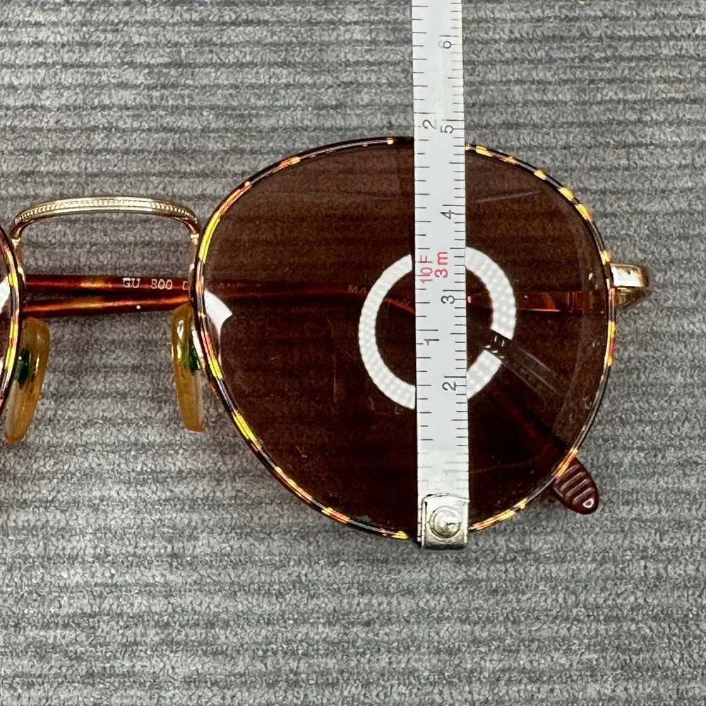 Guess GU 800 Dekland DA Round Tortoise Gold Y2K Sunglasses Vintage Style‎ Korea